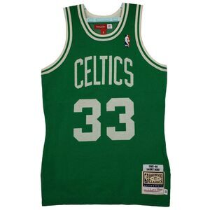 CLOT Larry Bird Boston Celtics Mitchell & Ness‎ NBA Small Knit Jersey Green New